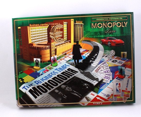 Фото - навчальна настільна гра Монополія люкс ціна 65 грн. за комплект - Леопольд