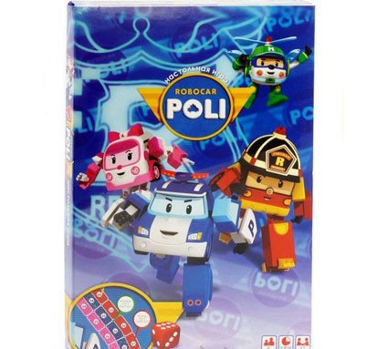 Фото - забавная настольная игра Robocar Poli цена 39 грн. за комплект - Леопольд