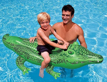 Фото - надувний плот-крокодил для плавання ціна 205 грн. за штуку - Леопольд