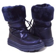 Картинка, темно-сині чоботи на зиму для дівчинки