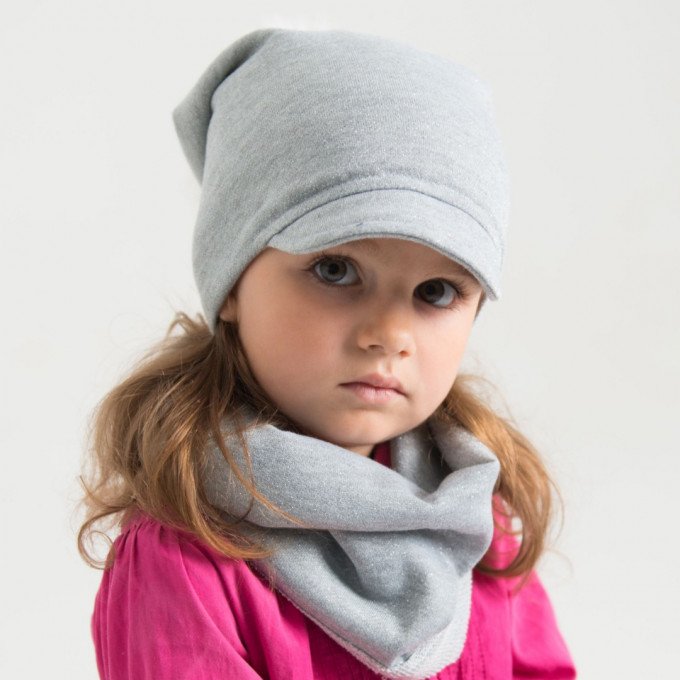 Фото - шапка на холодну осінь із шарфом ціна 295 грн. за комплект - Леопольд