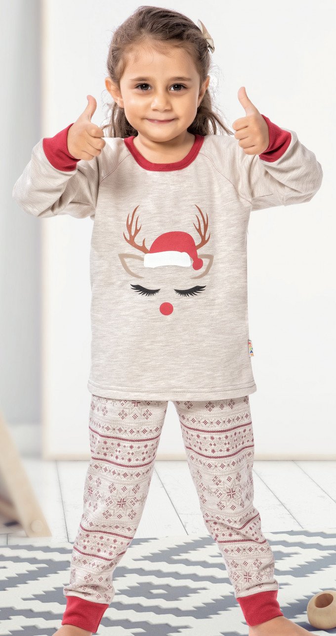 Фото - детская новогодняя пижама Турция цена 335 грн. за комплект - Леопольд