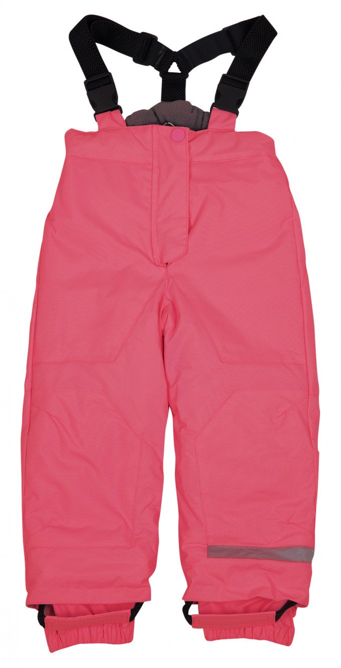Фото - мембранний рожевий зимовий напівкомбінезон DCkids для дівчинки ціна 795 грн. за штуку - Леопольд