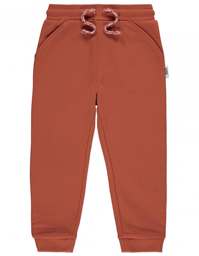 Фото - спортивні утеплені штани морквяного кольору ціна 260 грн. за штуку - Леопольд