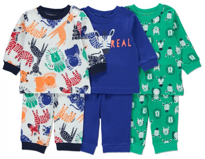Фото - детские пижамы со зверятами поштучно цена 215 грн. за штуку - Леопольд