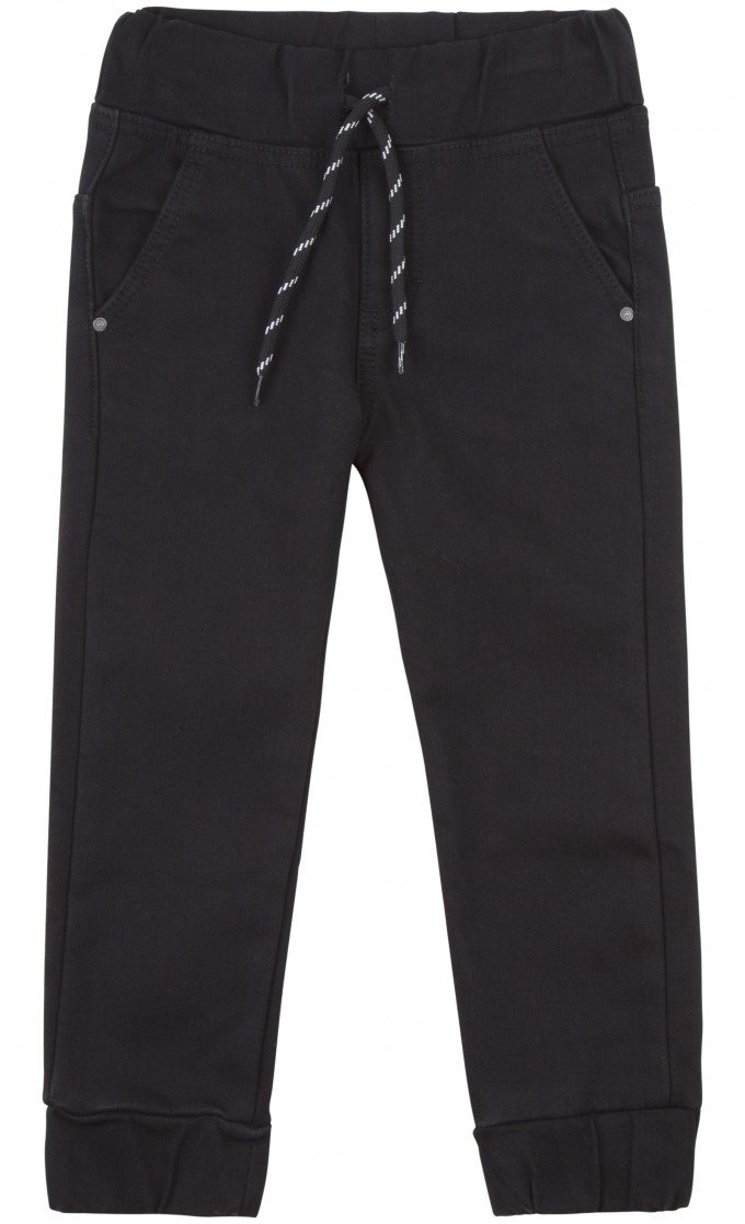 Фото - утеплені джинсові штани чорного кольору ціна 445 грн. за штуку - Леопольд