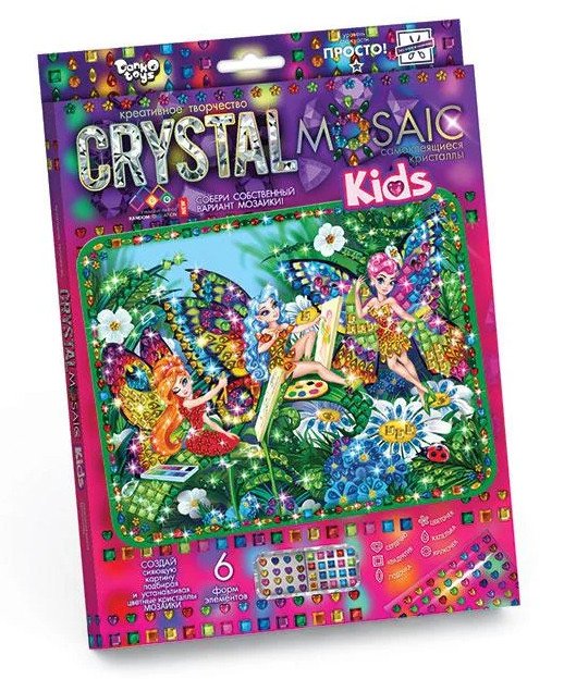 Фото - развивающая мозаика для девочек Crystal цена 75 грн. за комплект - Леопольд