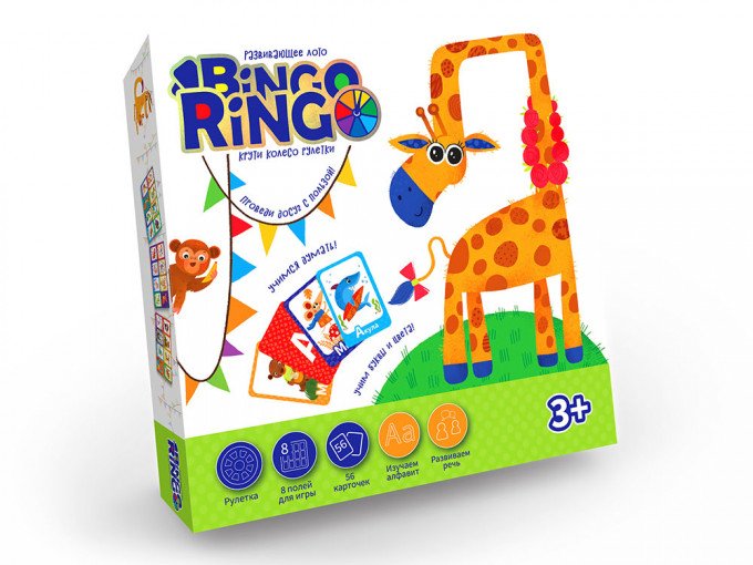 Фото - навчальна настільна гра Bingo Ringo ціна 85 грн. за комплект - Леопольд