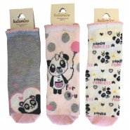 Картинка, забавные носочки с пандами для девочки