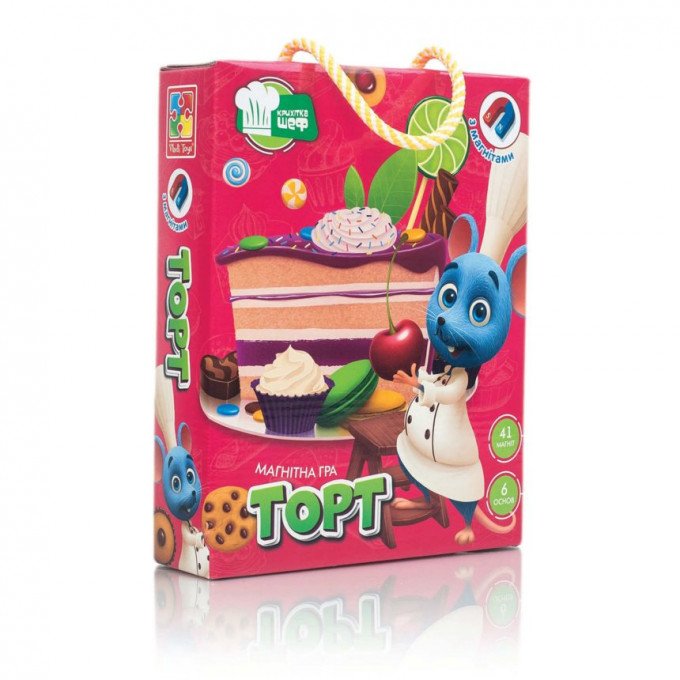 Фото - игра на магнитах от Vladi Toys Торт цена 140 грн. за комплект - Леопольд