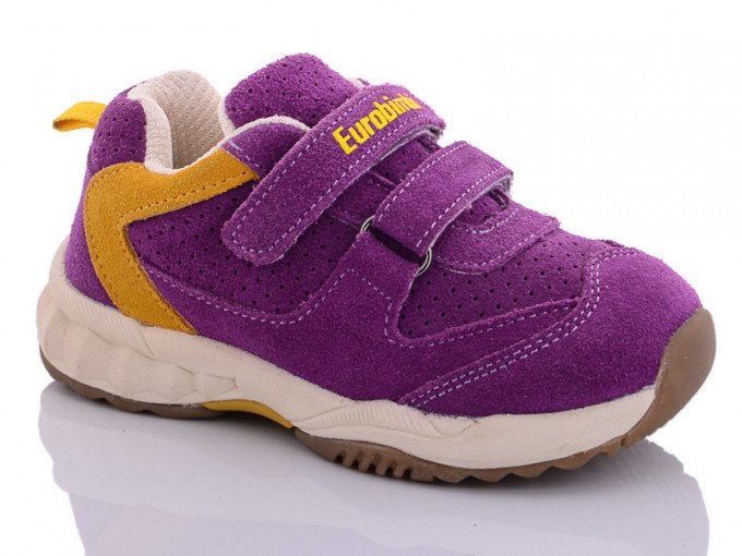 Фото - бузкові замшеві кросівки для малюків ціна 239 грн. за пару - Леопольд
