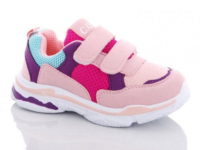 Фото - комбинированные розовые кроссовки цена 255 грн. за пару - Леопольд