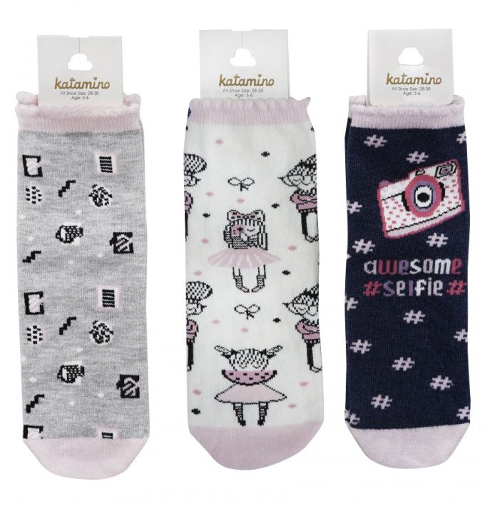 Фото - легкі шкарпетки для дівчинки ціна 39 грн. за пару - Леопольд