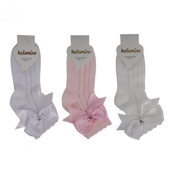 Фото - нарядные носочки с ажурным рисунком для девочки цена 40 грн. за пару - Леопольд
