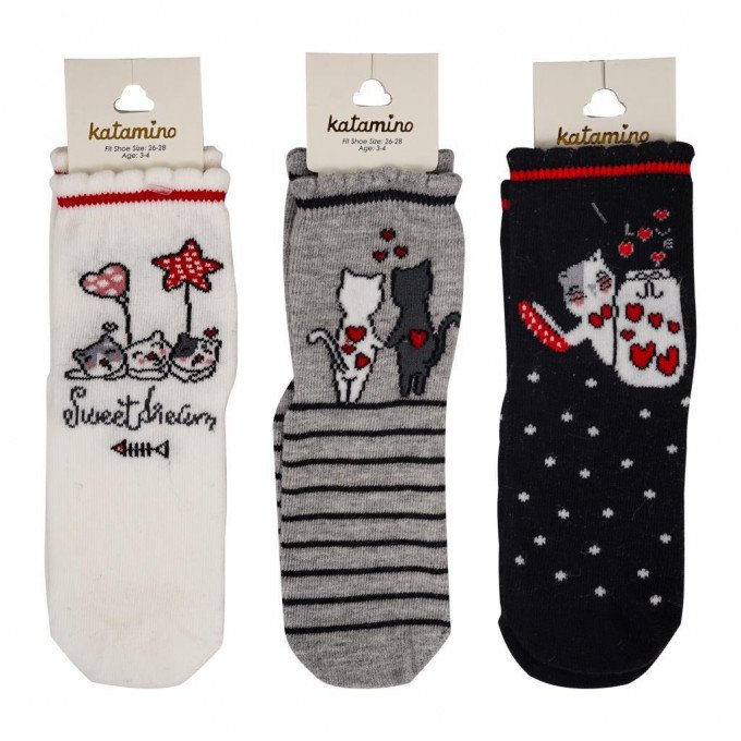Фото - демісезонні шкарпетки для малюків Котики ціна 39 грн. за пару - Леопольд