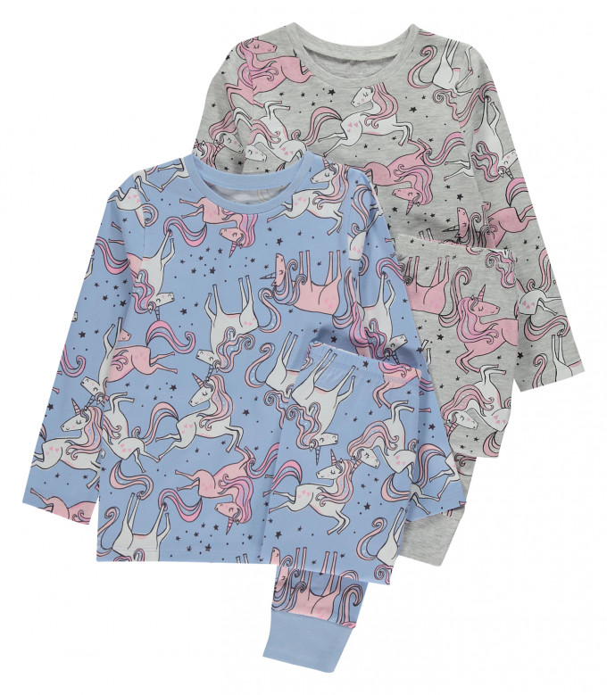 Фото - милые пижамки для девочки с единорожками поштучно цена 310 грн. за штуку - Леопольд