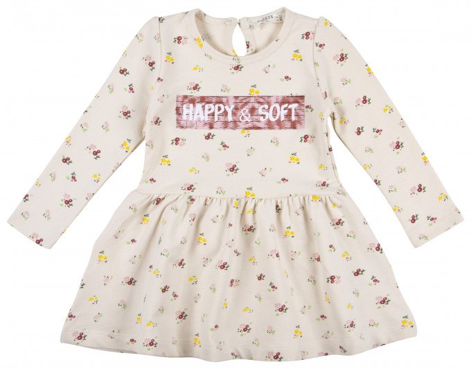 Фото - осіннє плаття пісочного кольору для дівчинки ціна 235 грн. за штуку - Леопольд