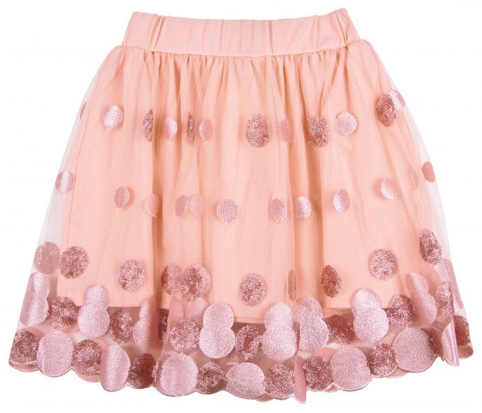 Фото - нарядная юбка для девочки пудрового цвета цена 365 грн. за штуку - Леопольд