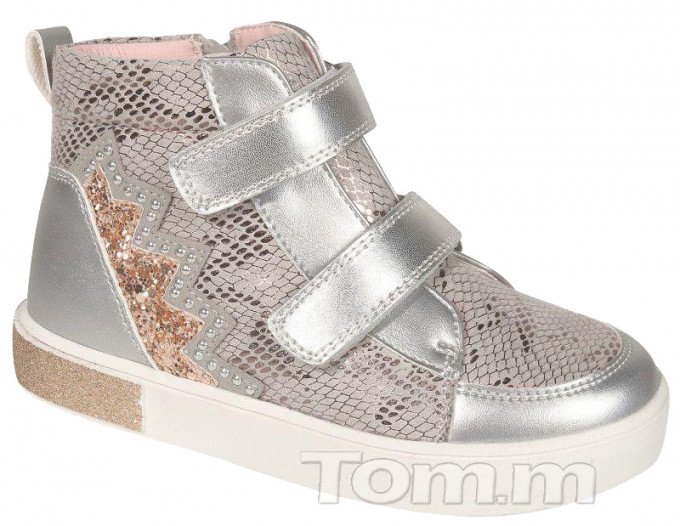 Фото - срібні черевики на осінь для дівчинки ціна 495 грн. за пару - Леопольд