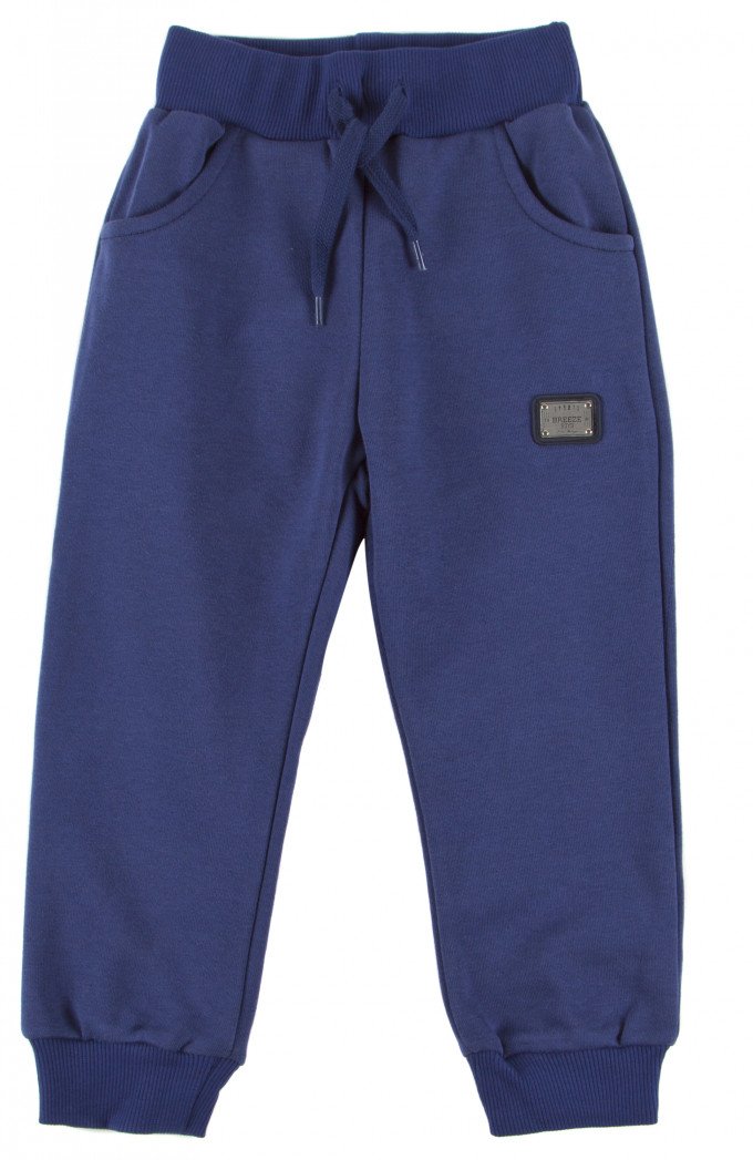 Фото - сині спортивні штани для хлопчика ціна 215 грн. за штуку - Леопольд