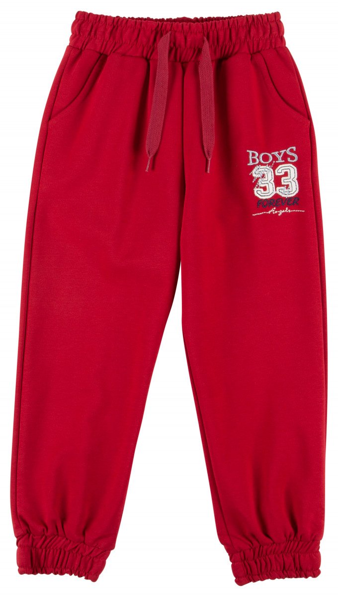 Фото - бордові спортивні штани для хлопчика ціна 325 грн. за штуку - Леопольд