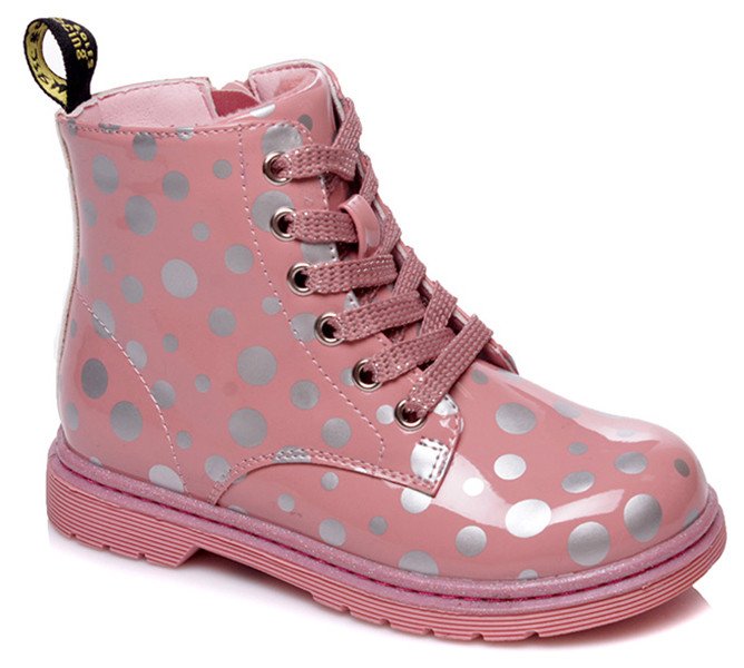 Фото - рожеві черевики на флісі для дівчинки ціна 665 грн. за пару - Леопольд