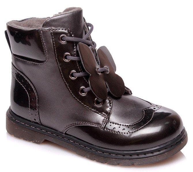 Фото - осінні утеплені черевики для дівчинки ціна 655 грн. за пару - Леопольд