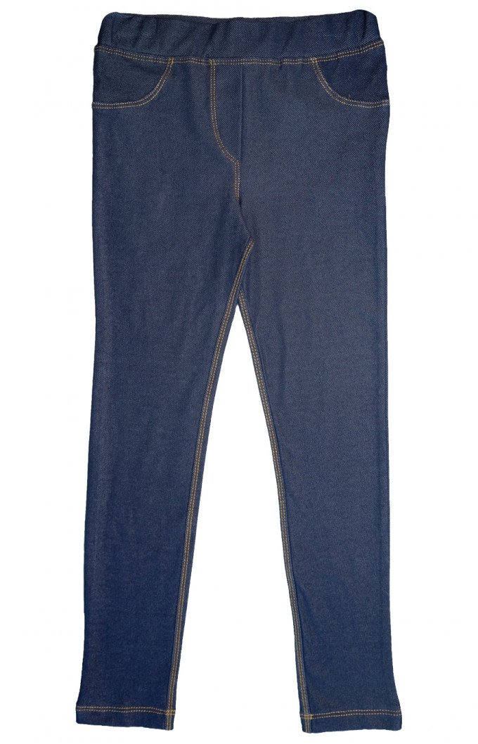 Фото - стильні темно-сині джегінси для дівчинки ціна 245 грн. за штуку - Леопольд