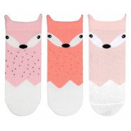 Картинка, трикотажні 3Д шкарпетки для дівчинки "Лисеня"