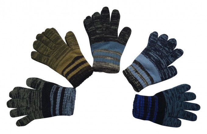 Фото - меланжеві рукавички для хлопчика ціна 70 грн. за пару - Леопольд