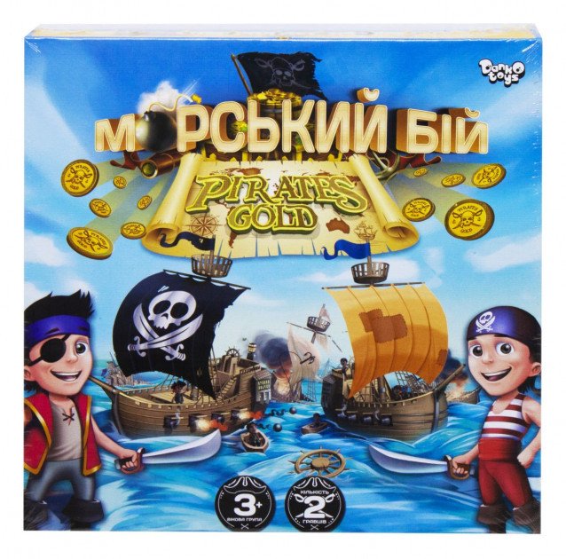 Фото - интересная настольная игра Морской бой Pirates Gold цена 75 грн. за комплект - Леопольд