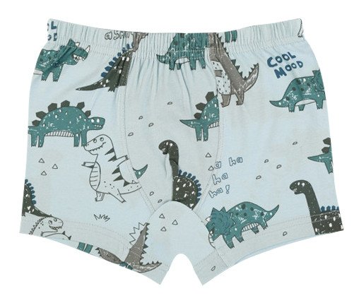 Фото - блакитні трусики-шортики для хлопчика у динозаврах ціна 95 грн. за штуку - Леопольд