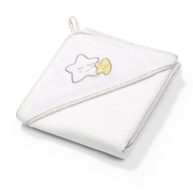 Фото - белое махровое полотенце с капюшоном для купания цена 355 грн. за штуку - Леопольд