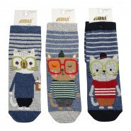 Картинка, бавовняні шкарпетки для хлопчика з котиками