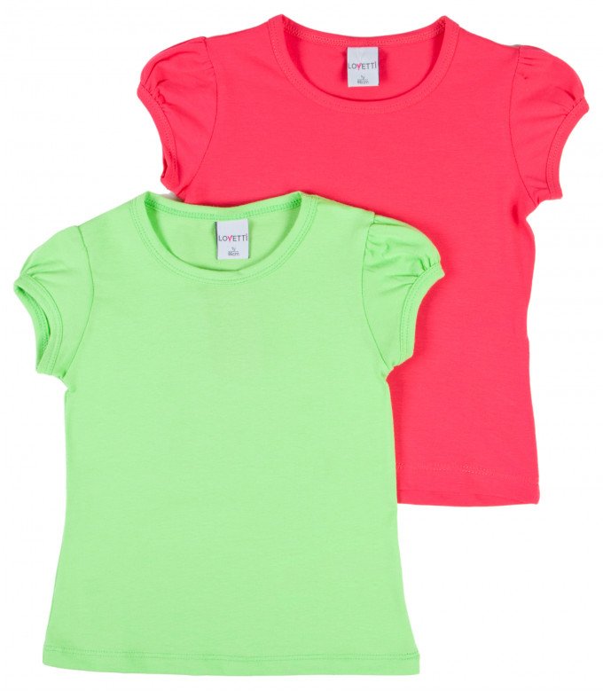 Фото - однотонні футболки Lovetti для дівчинки ціна 175 грн. за штуку - Леопольд