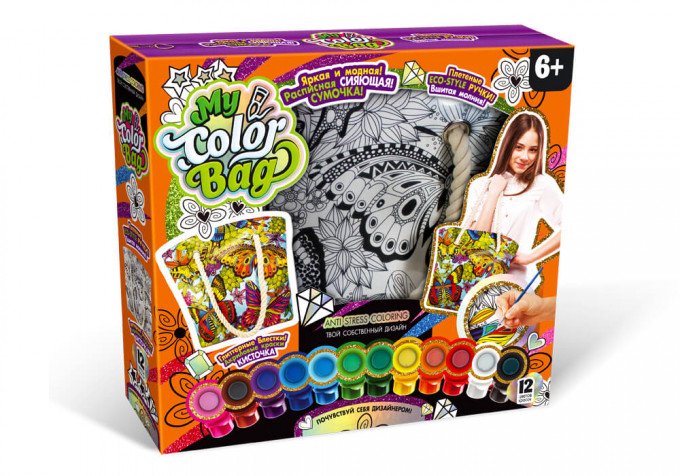 Фото - расписная сумка для девочки с бабочками цена 255 грн. за штуку - Леопольд