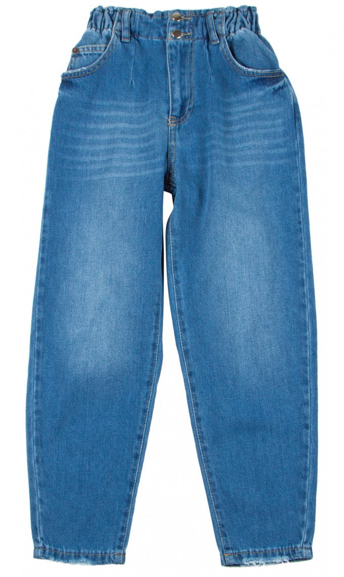 Фото - стильні високі джинси для дівчинки ціна 580 грн. за штуку - Леопольд