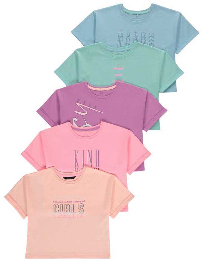 Фото - красивые однотонные футболки для девочки цена 160 грн. за штуку - Леопольд