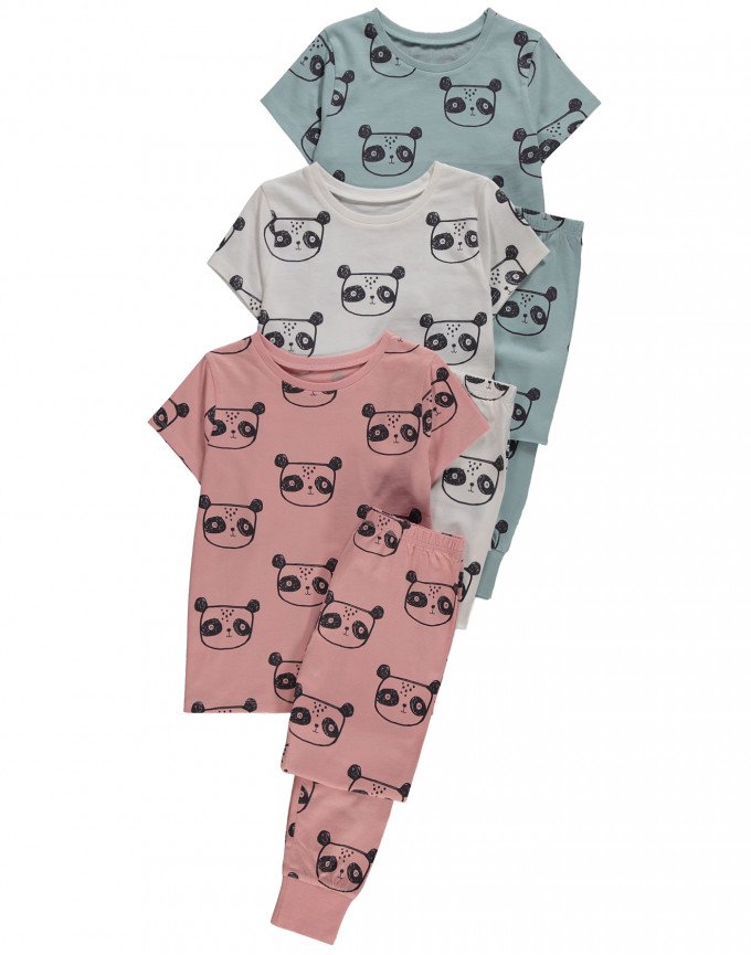 Фото - хлопковые пижамы для детей Панда цена 335 грн. за штуку - Леопольд