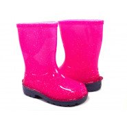 Картинка, неоново-рожеві гумові чоботи