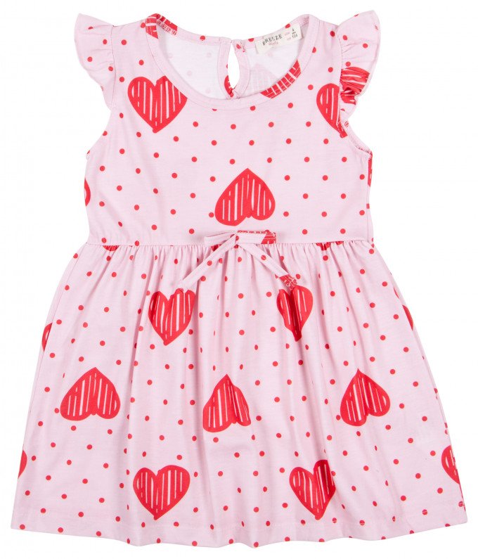 Фото - летнее платье для девочки Сердечки цена 195 грн. за штуку - Леопольд