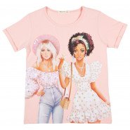 Картинка, персиковая футболка для девочки