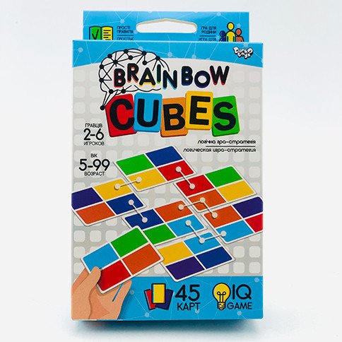 Фото - логічна гра від Danko Toys Brainbow Cubes ціна 27 грн. за комплект - Леопольд