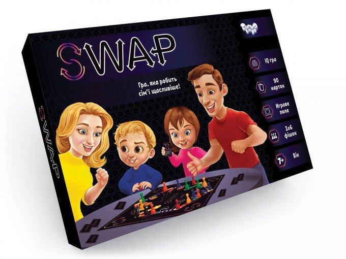 Фото - весела гра для дітей та дорослих Swap ціна 130 грн. за комплект - Леопольд