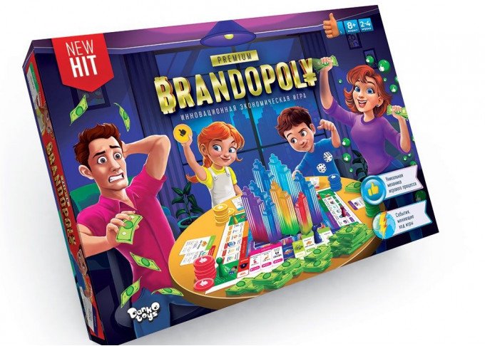 Фото - настольная экономическая игра Брендполия для всей семьи цена 255 грн. за комплект - Леопольд