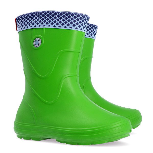 Фото - легкі зелені чоботи з утепленою флісовою шкарпеткою ціна 455 грн. за пару - Леопольд