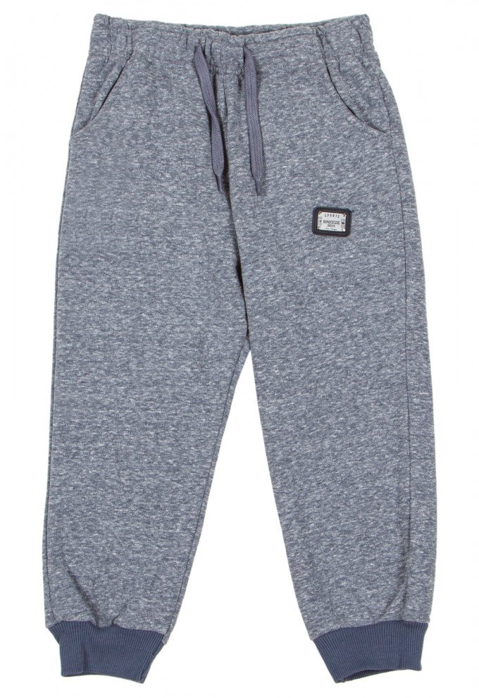 Фото - меланжево-сірі спортивні штани для хлопчика ціна 325 грн. за штуку - Леопольд