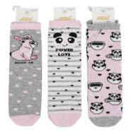Картинка, забавные носочки для девочки с пандами