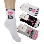 Картинка, однотонні шкарпетки для дівчинки