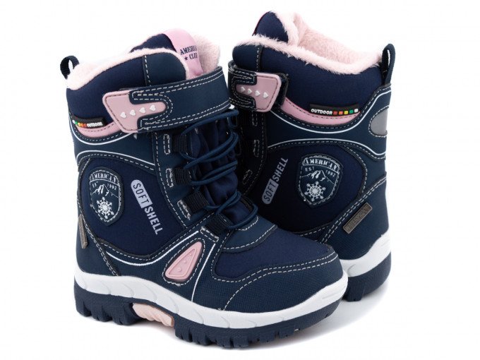 Фото - мембранні теплі черевики для дівчинки American Club ціна 1065 грн. за пару - Леопольд